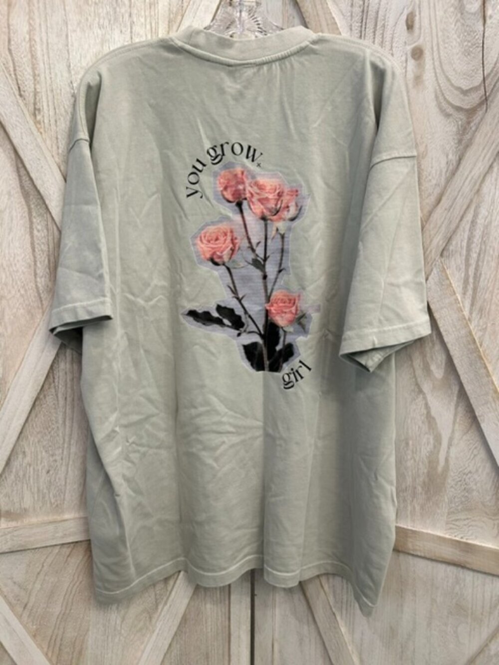 Kristina’s Web Store “You Grow Girl” Floral Tee XL Lane Seven Blank